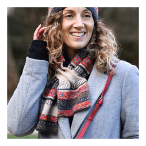 Peace of Mind Fairisle Pull Through Scarf